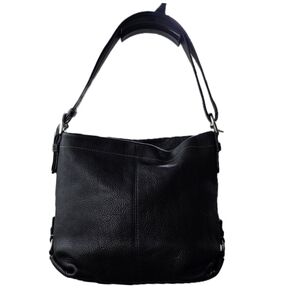 2011 Coach Hampton Hobo Black Leather Shoulder Bag
